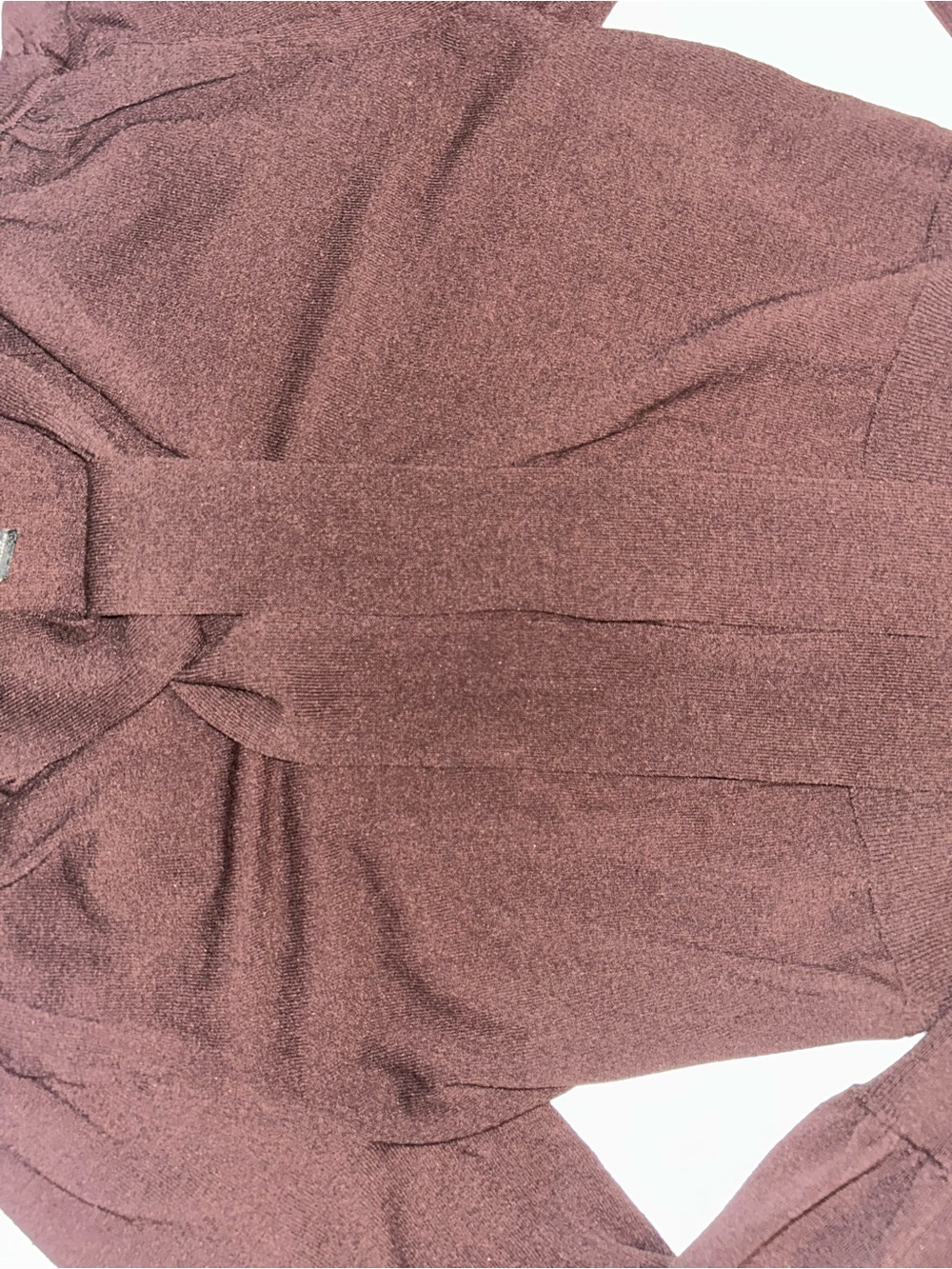 Banana Republic Dark Brown V-Neck Tie Detail Sweater - Picture 3 of 6